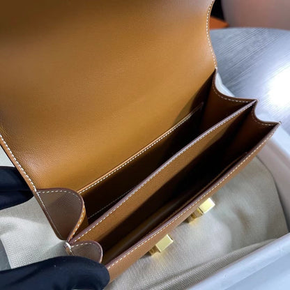 Hermes Constance 19cm, CK 37, Epsom