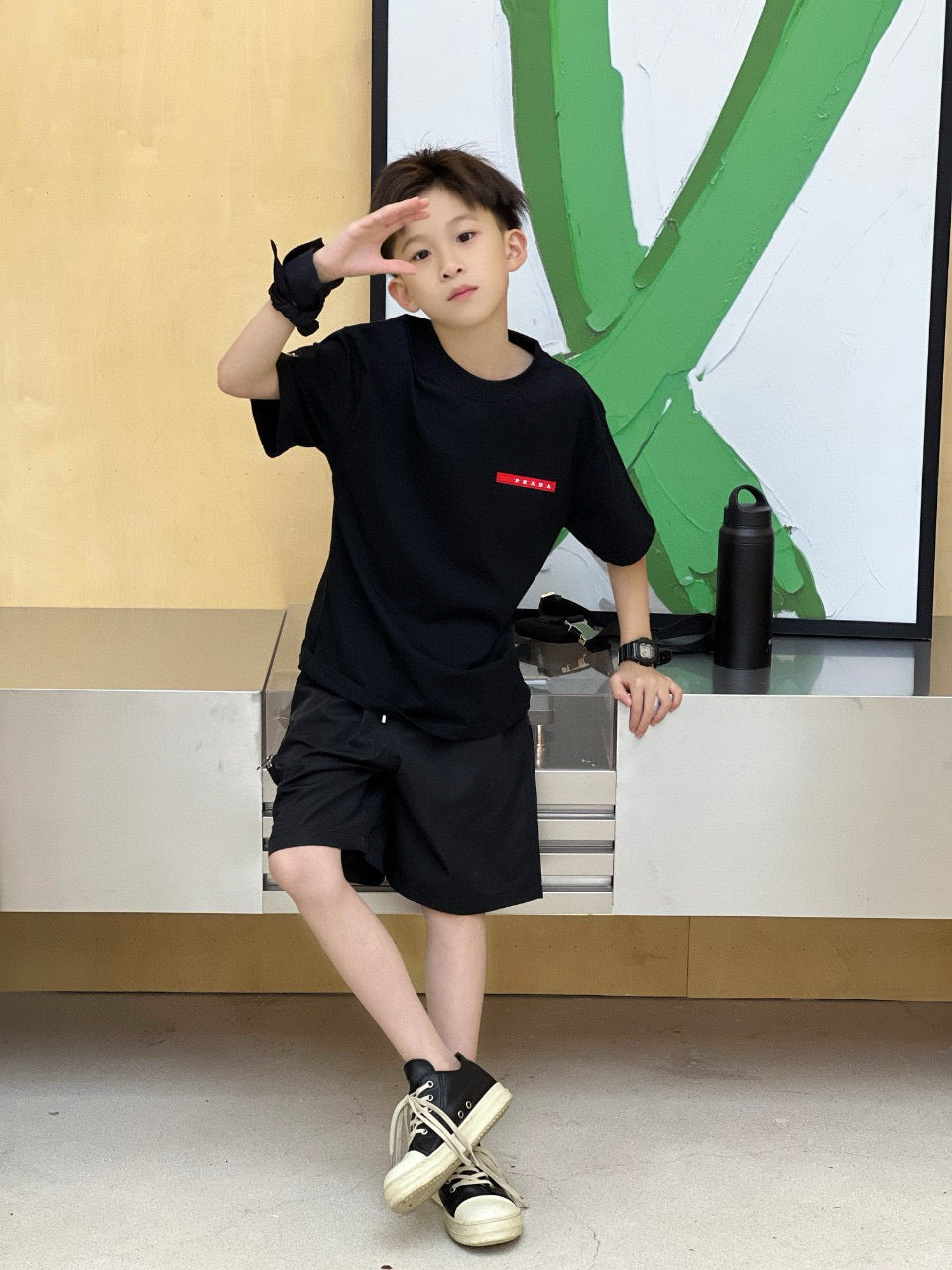 Prada T-Shirt/Short Pant Set