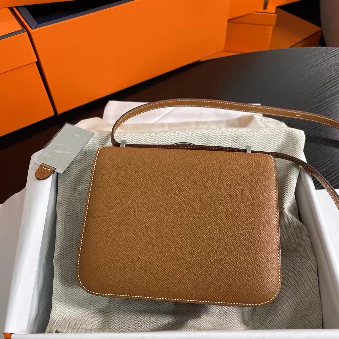 Hermes Constance 19cm, CK 37, Epsom