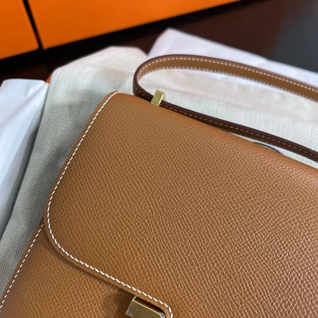 Hermes Constance 19cm, CK 37, Epsom