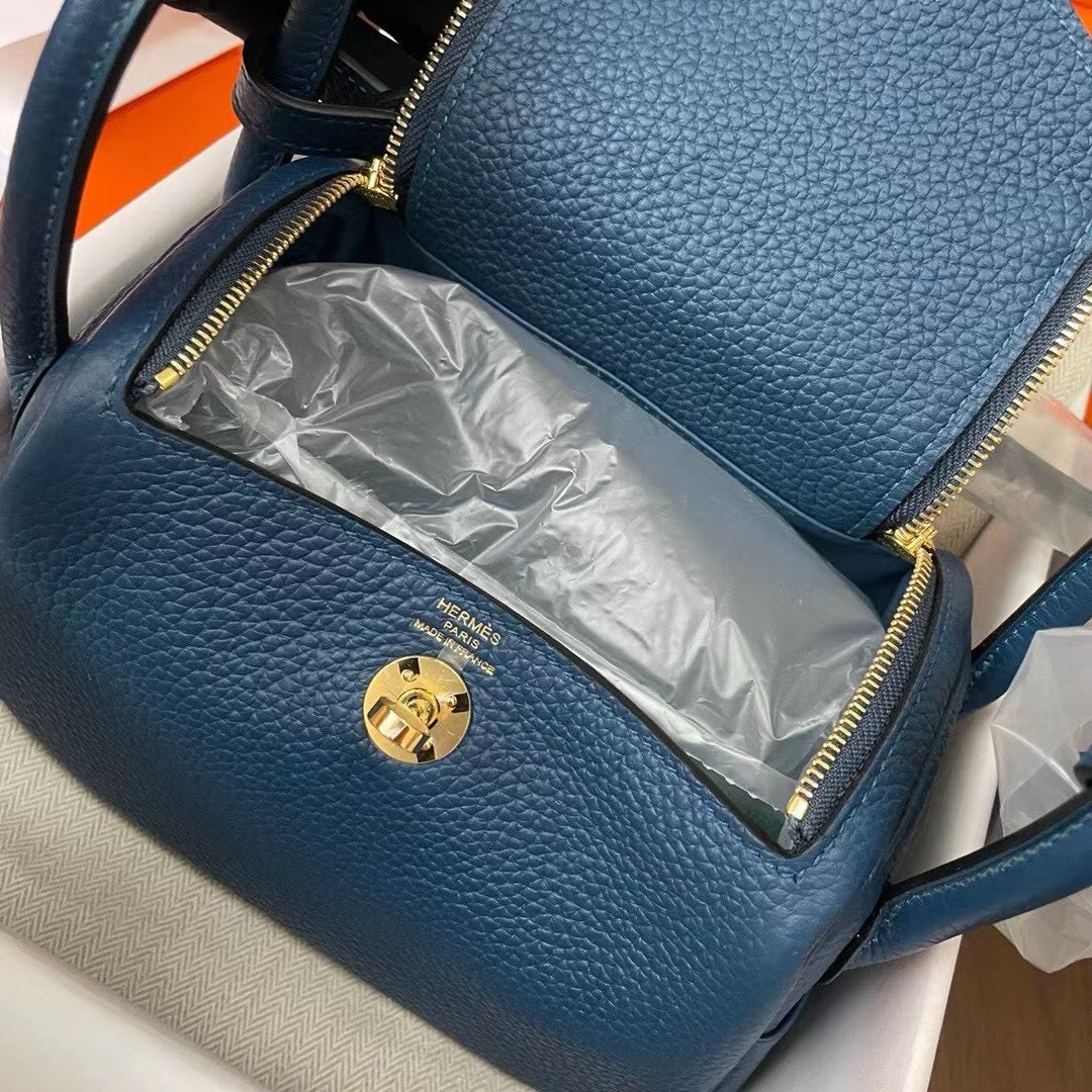 Hermes Mini Lindy, 19cm, S4, TC Skin