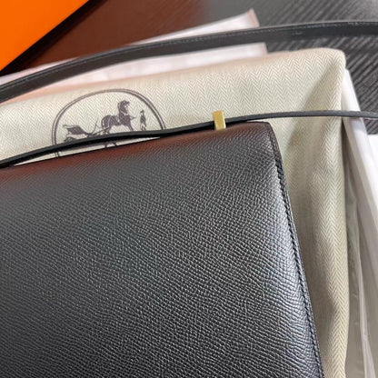 Hermes Constance 19cm, CK 89, Epsom