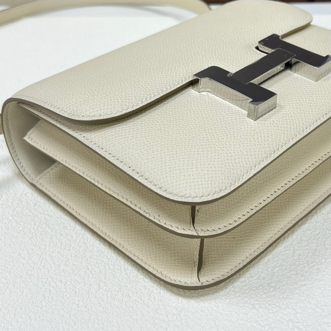 Hermes Constance, 19cm, CK 10, Epsom