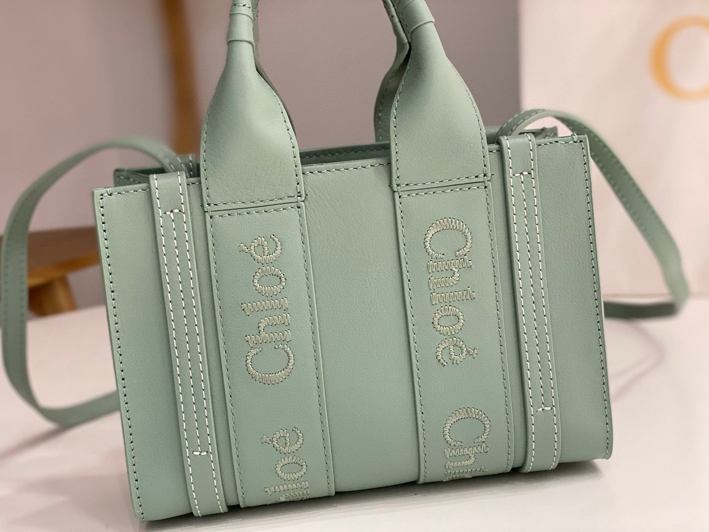 Chloe Woody Tote Bag