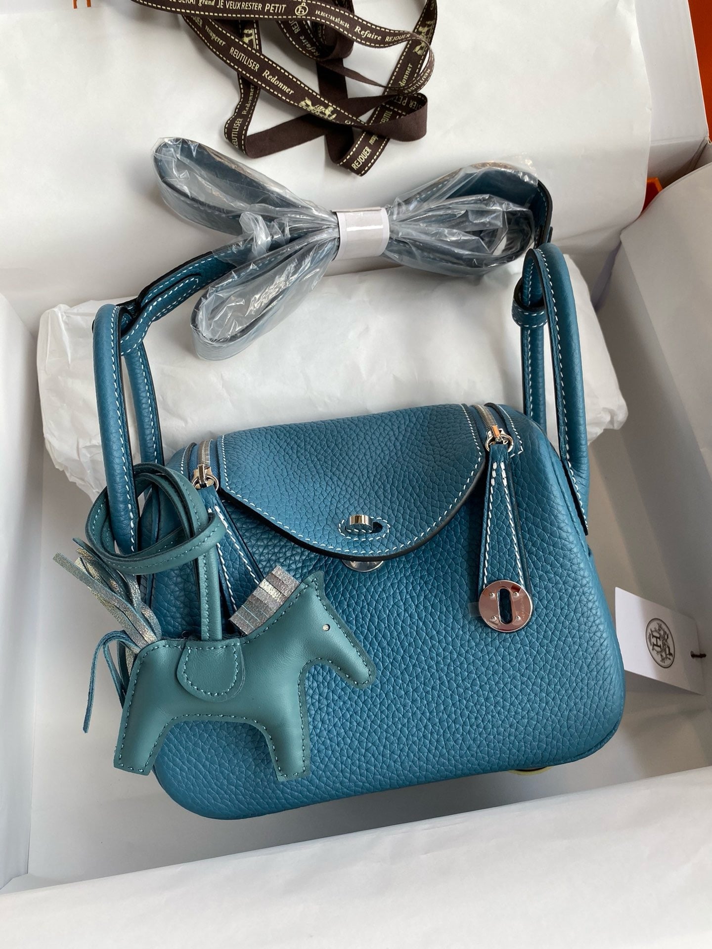 Hermes Mini Lindy, 19cm, D2, TC Skin