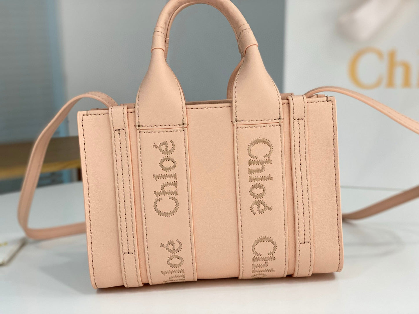 Chloe Woody Tote Bag