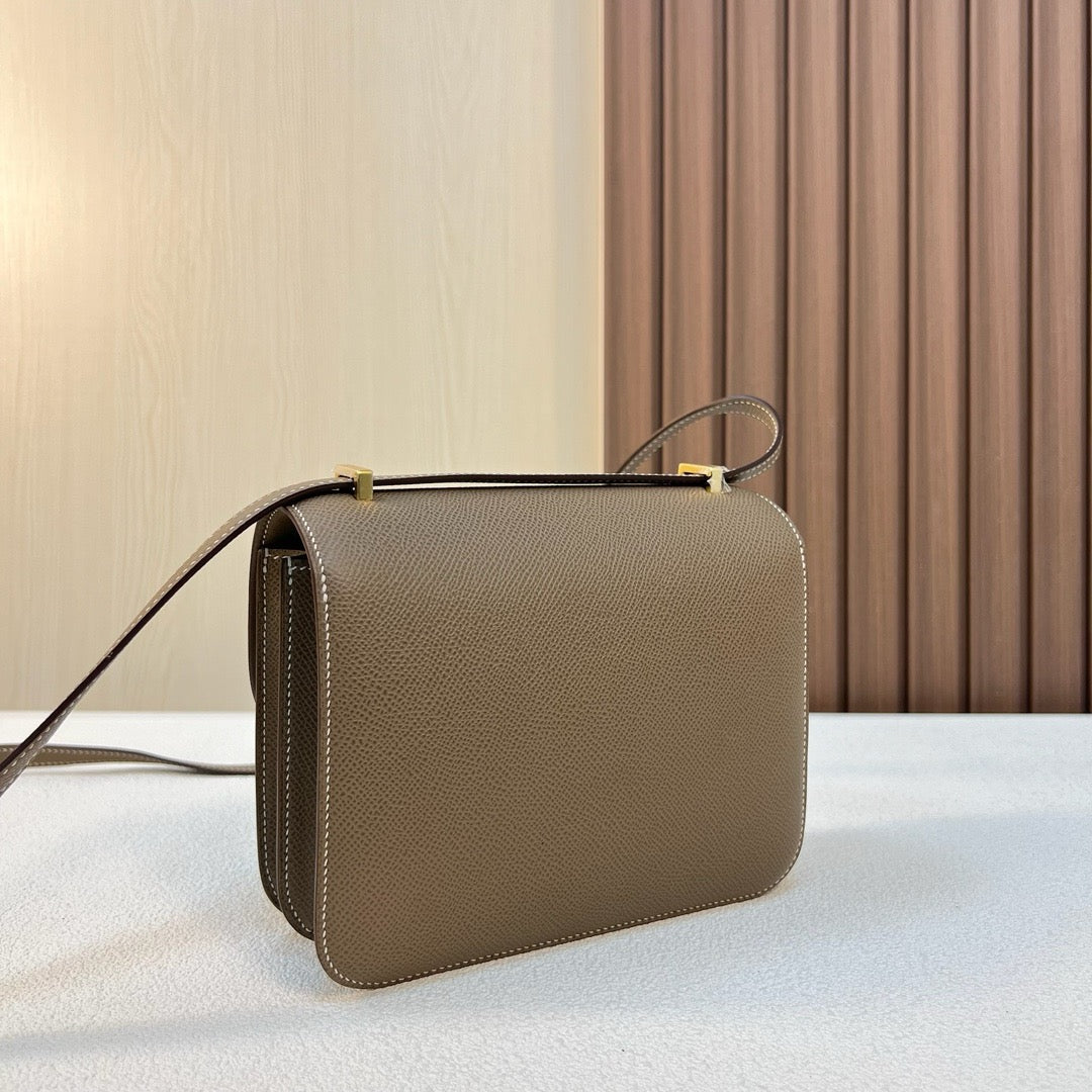 Hermes Constance, 19cm, CK 18, Epsom