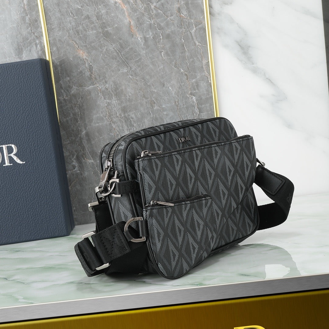 CD Diamond Messenger Bag