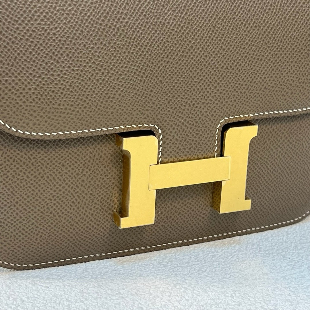 Hermes Constance, 19cm, CK 18, Epsom