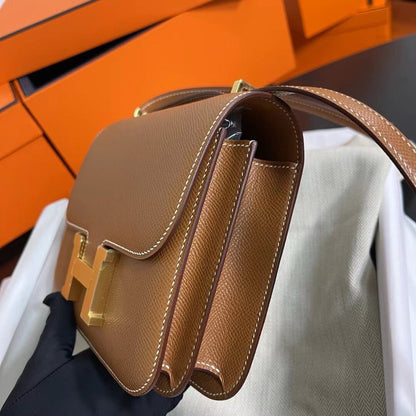 Hermes Constance 19cm, CK 37, Epsom