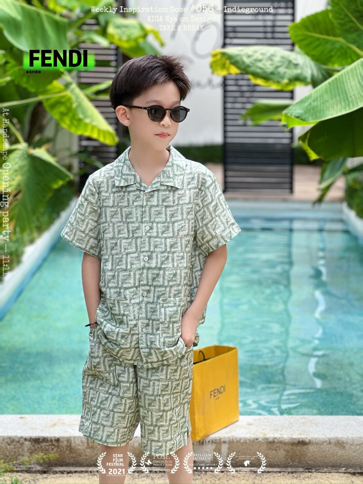 Fendi Polo/Short Pant Set