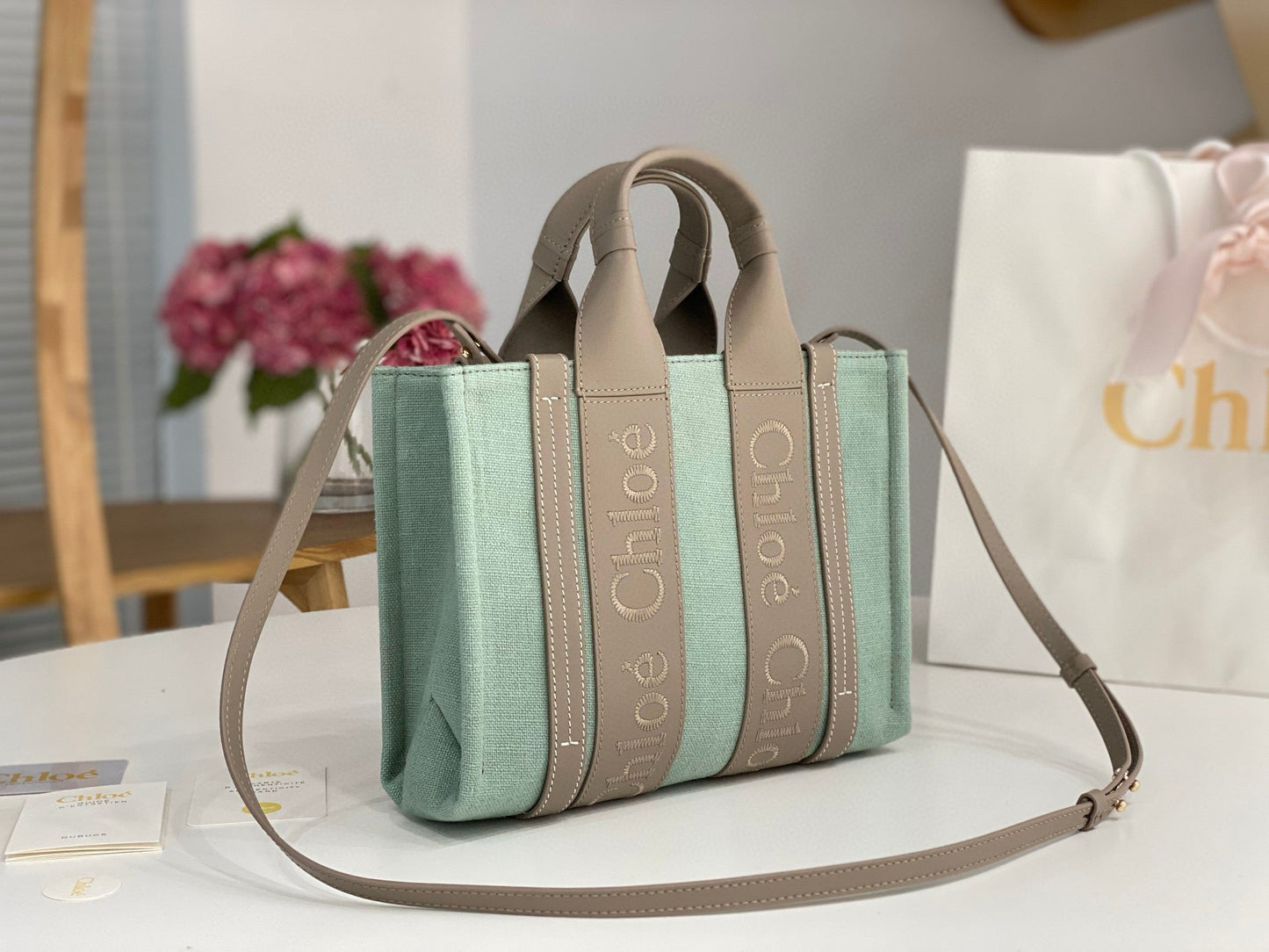 Chloe Woody Tote Bag