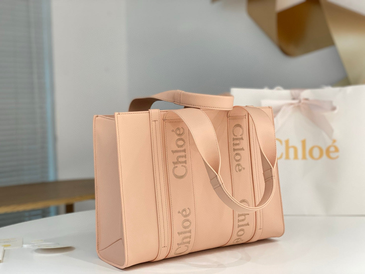 Chloe Woody Tote Bag
