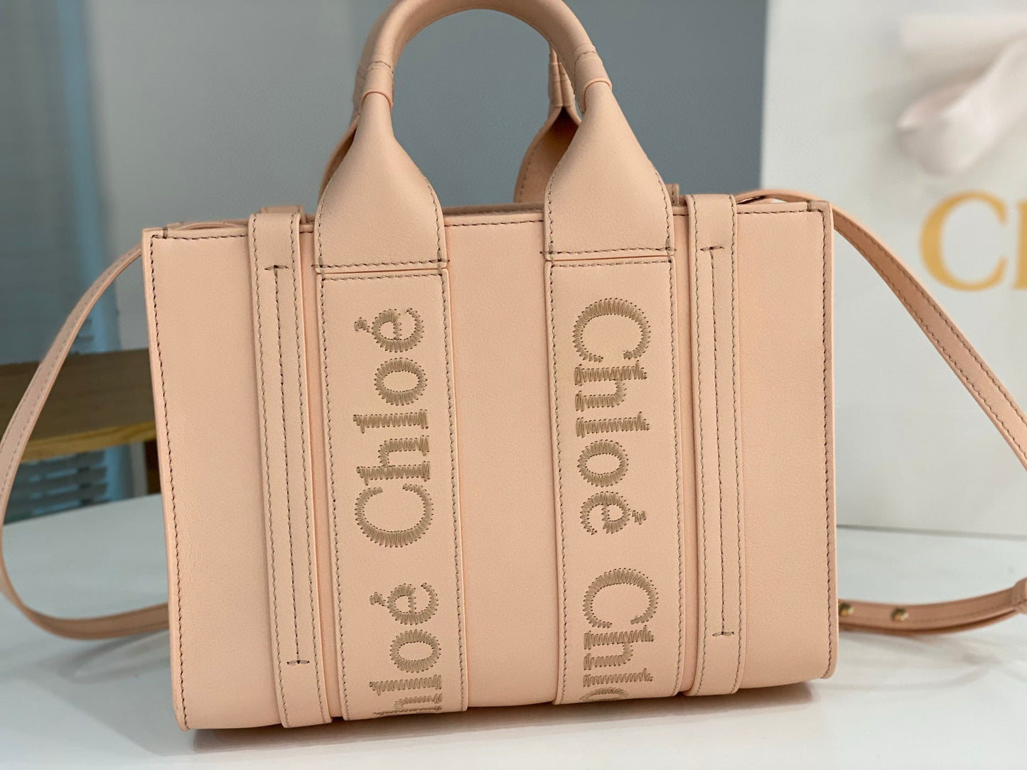Chloe Woody Tote Bag