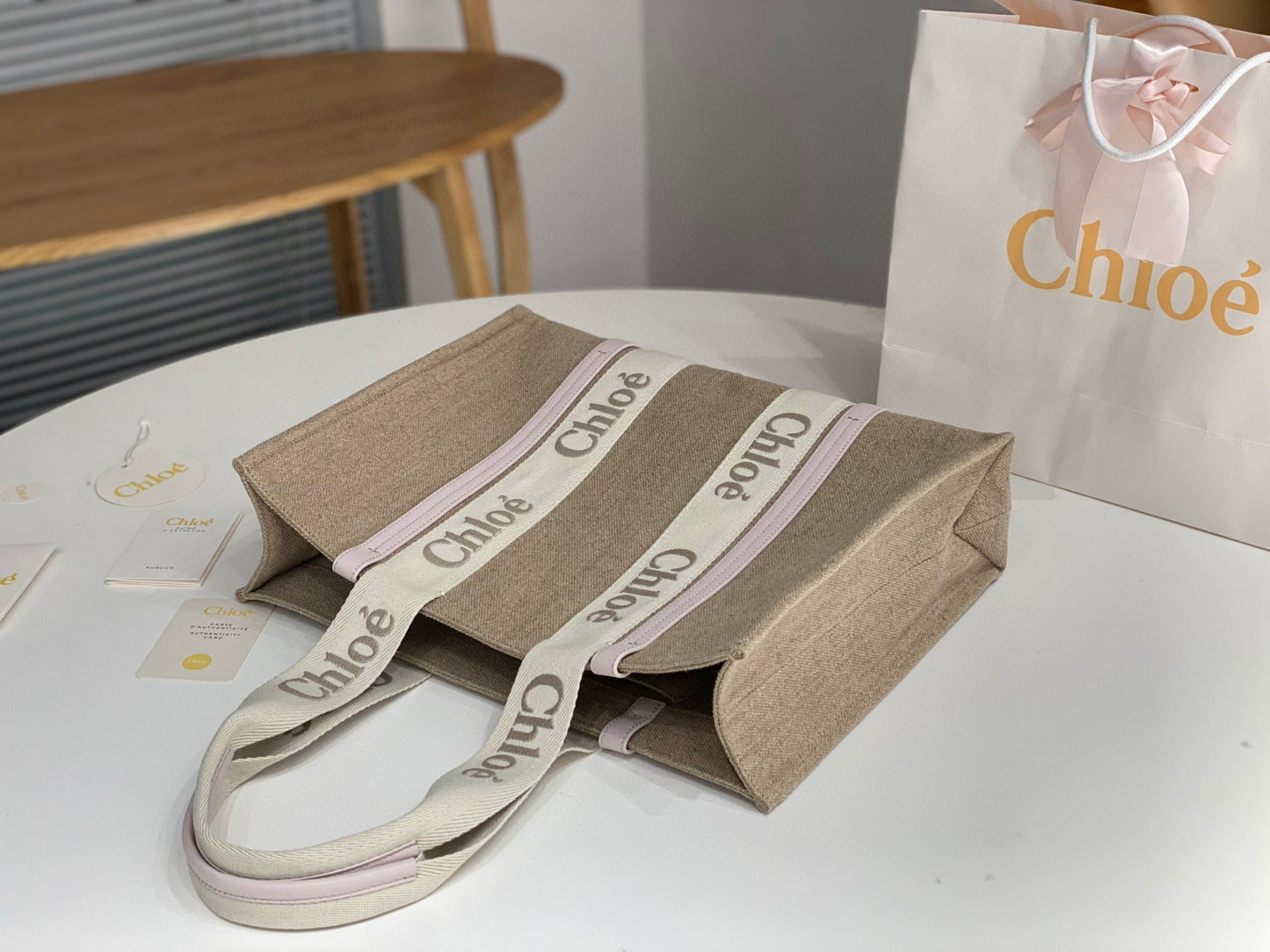 Chloe Woody Tote Bag