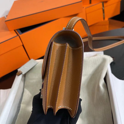 Hermes Constance 19cm, CK 37, Epsom