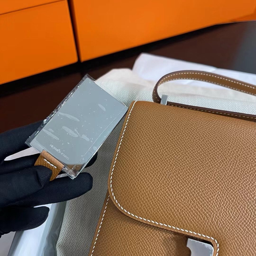Hermes Constance 19cm, CK 37, Epsom