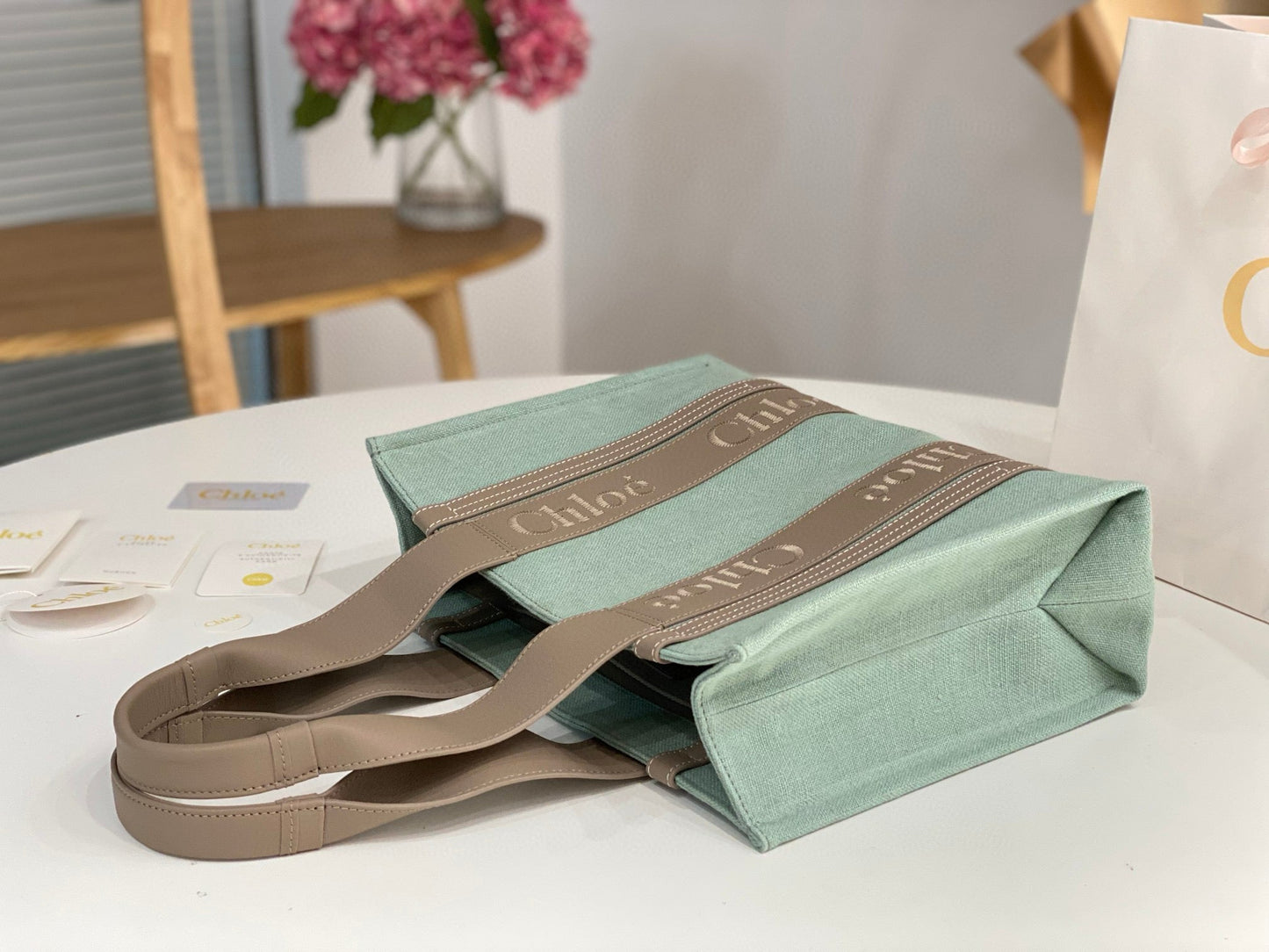 Chloe Woody Tote Bag