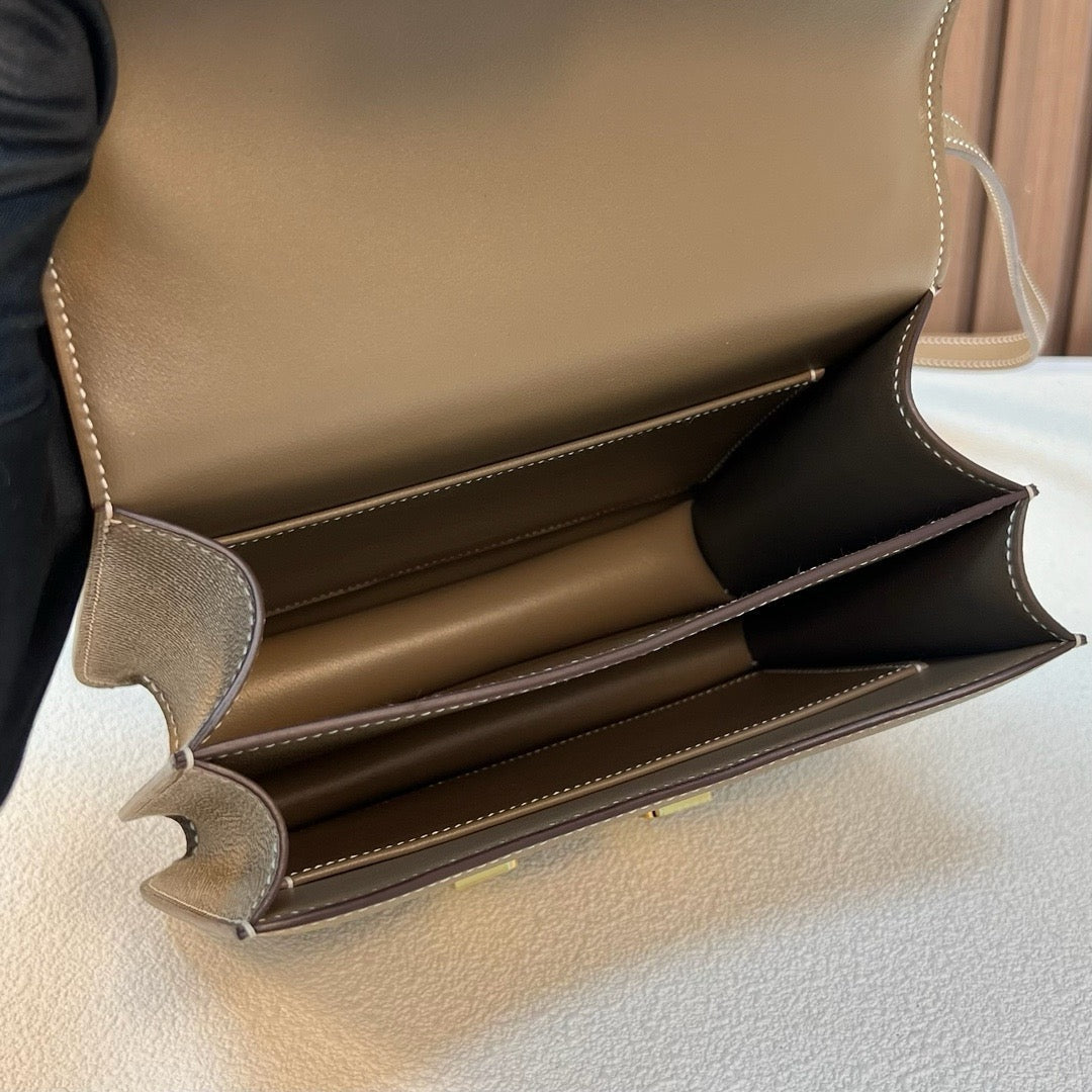 Hermes Constance, 19cm, CK 18, Epsom