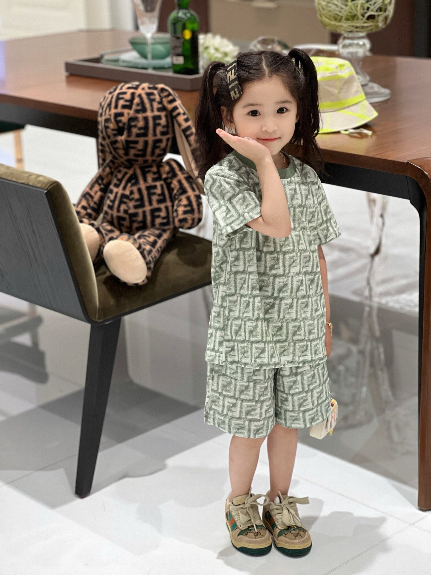 Fendi T-Shirt/Short Pant Set