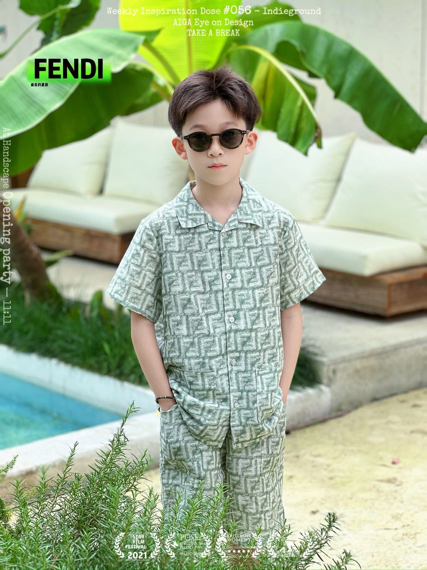Fendi Polo/Short Pant Set