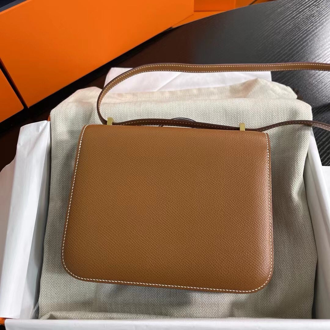 Hermes Constance 19cm, CK 37, Epsom