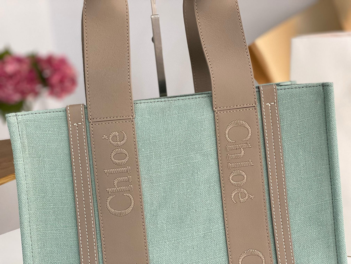 Chloe Woody Tote Bag