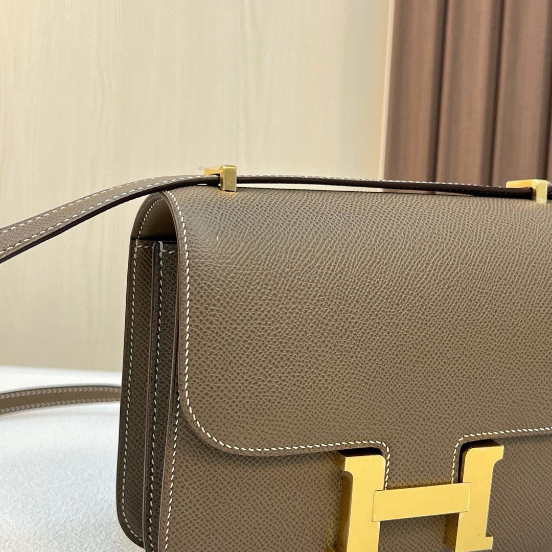 Hermes Constance, 19cm, CK 18, Epsom