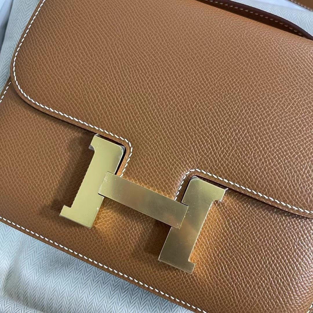 Hermes Constance 19cm, CK 37, Epsom