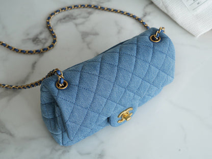 Chanel 22C Denim Mini Flap