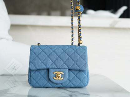 Chanel 22C Denim Mini Flap